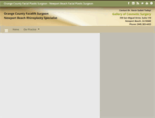 Tablet Screenshot of galleryofcosmeticsurgery.com